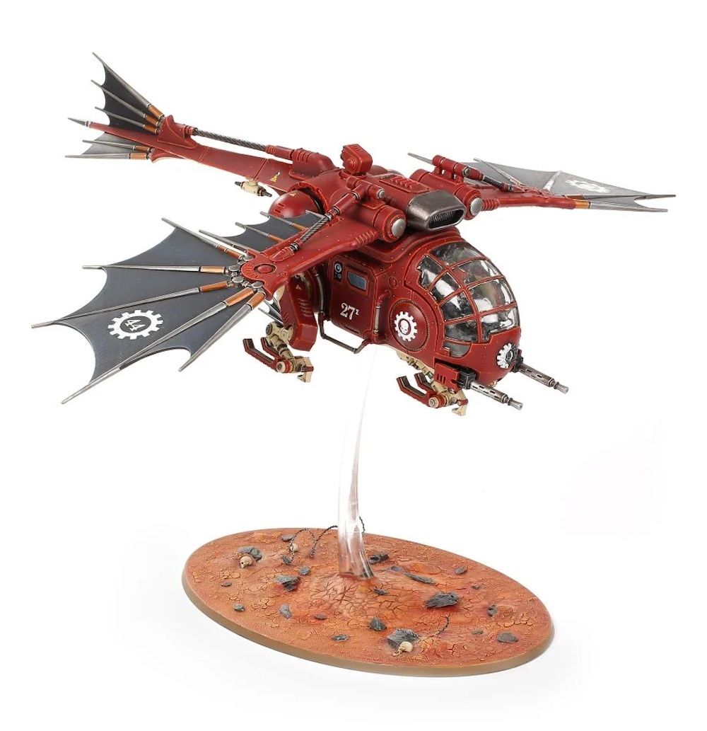 A Warhammer 40,000 Archaeopter model.